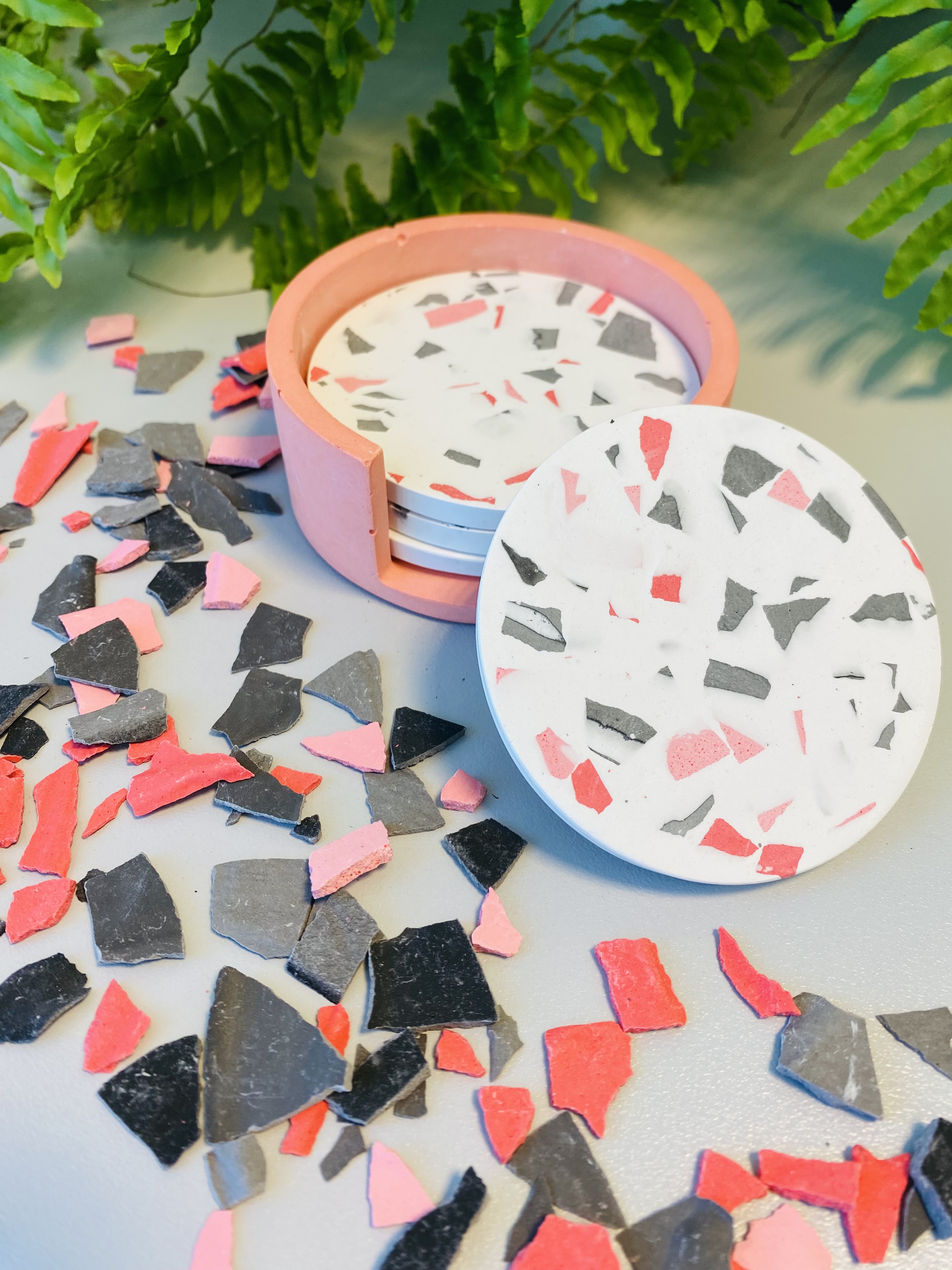 DIY Terrazzo coasters